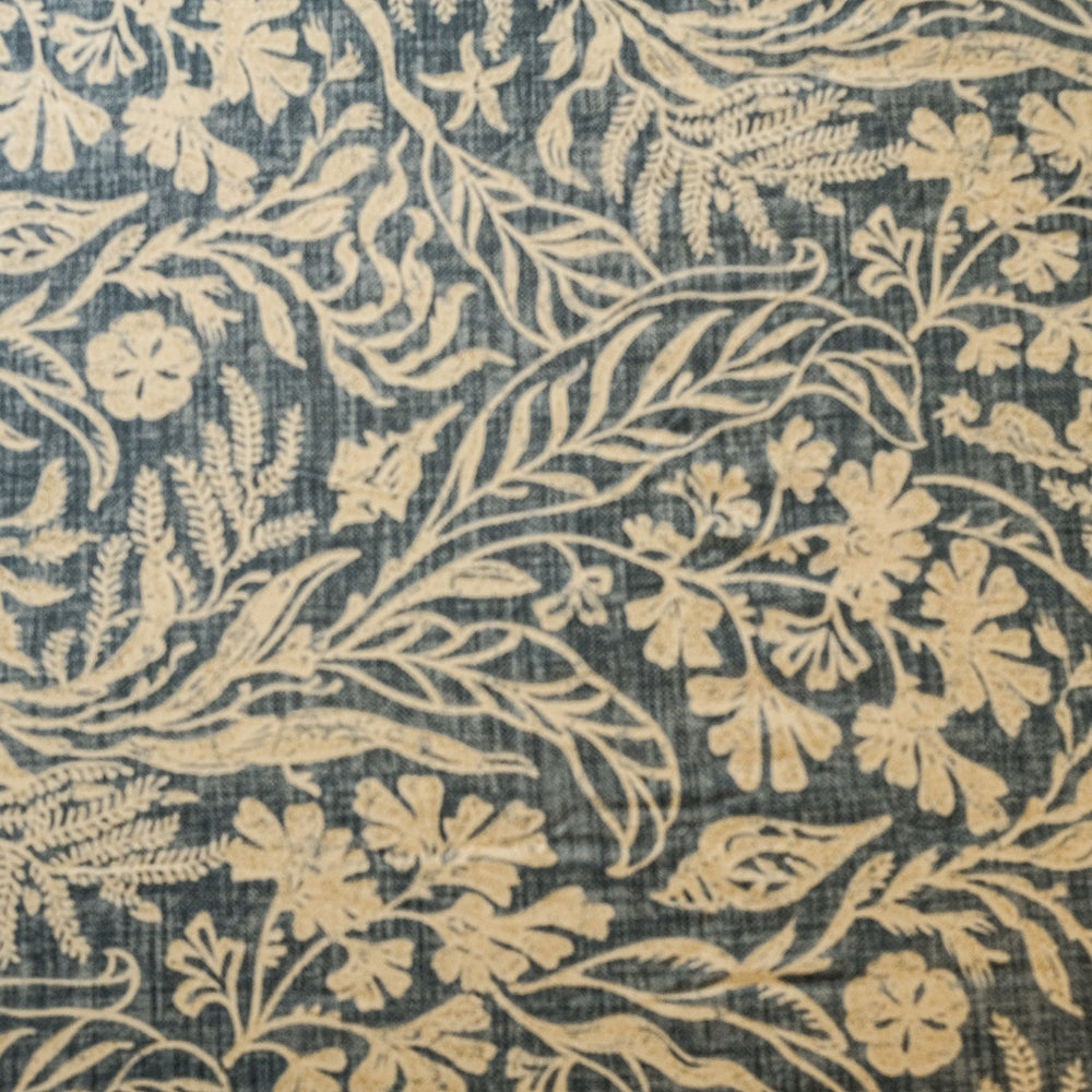Pure Cotton -Powder blue &amp; Whie floral bedsheet