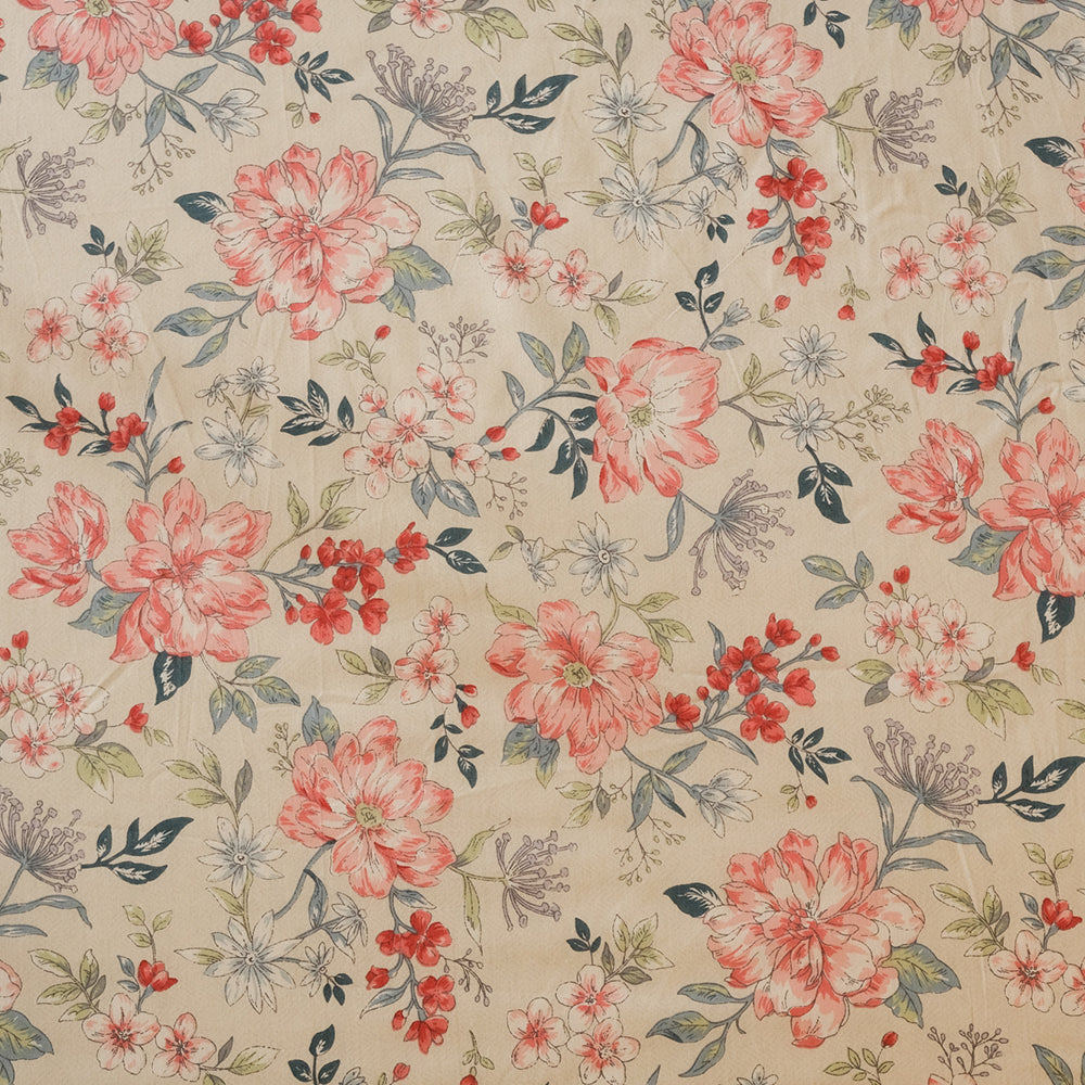 Pure Cotton -White floral bedsheet